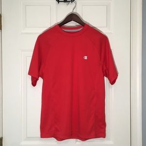 Red Champion Double Dry Tee
